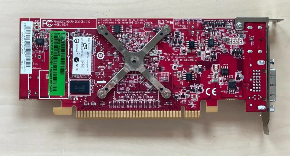 Dell ATI Radeon HD 3450 256MB Graphics Card MODEL D33A27  Low Profile (367) - Image 2 of 4