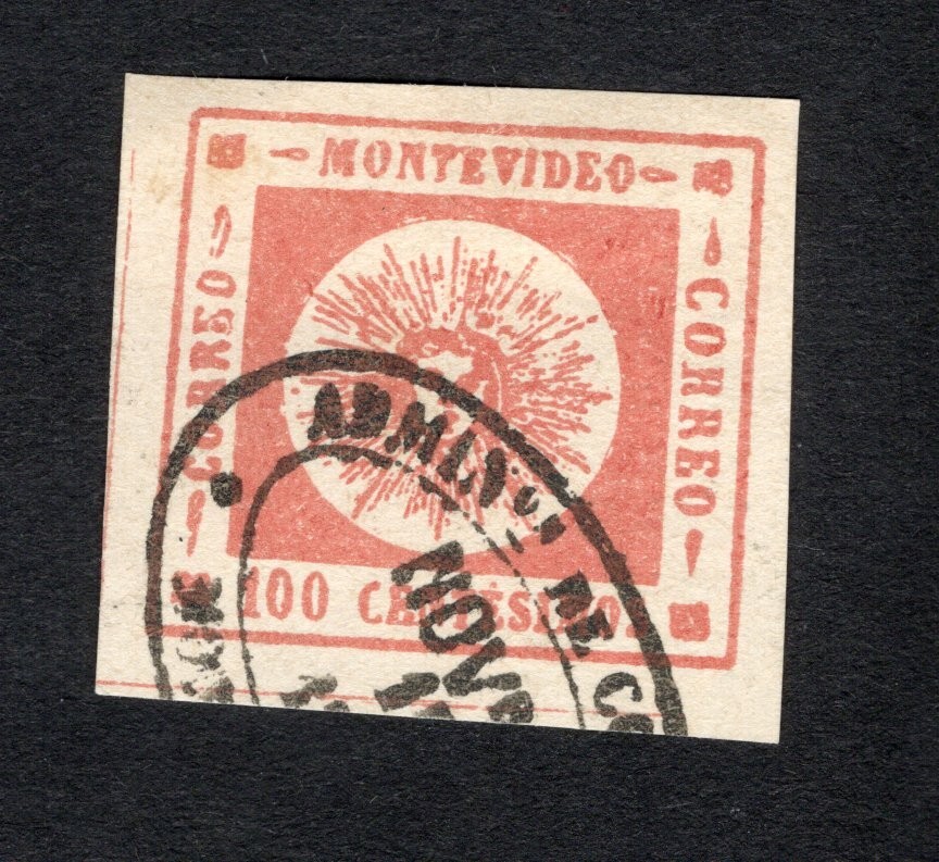 Uruguay 1859 stamp Mi#10a Forgery used CV=84$ lot 2
