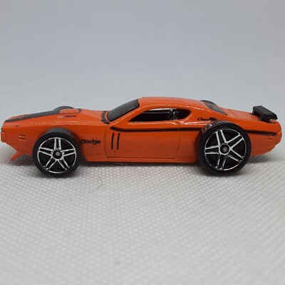 Hot Wheels '71 Dodge Charger Orange Made In Malaysia | eBay