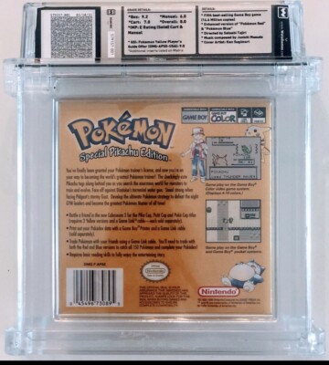 Pokemon Yellow: Special Pikachu Edition 🔥 Graded WATA 8.0 - Box