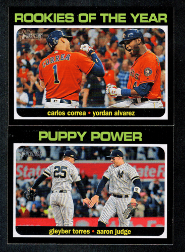 2020 Topps Heritage High Combo Karten Einsätze #CC1-10 Beenden Sie Ihr Set, Sie wählen