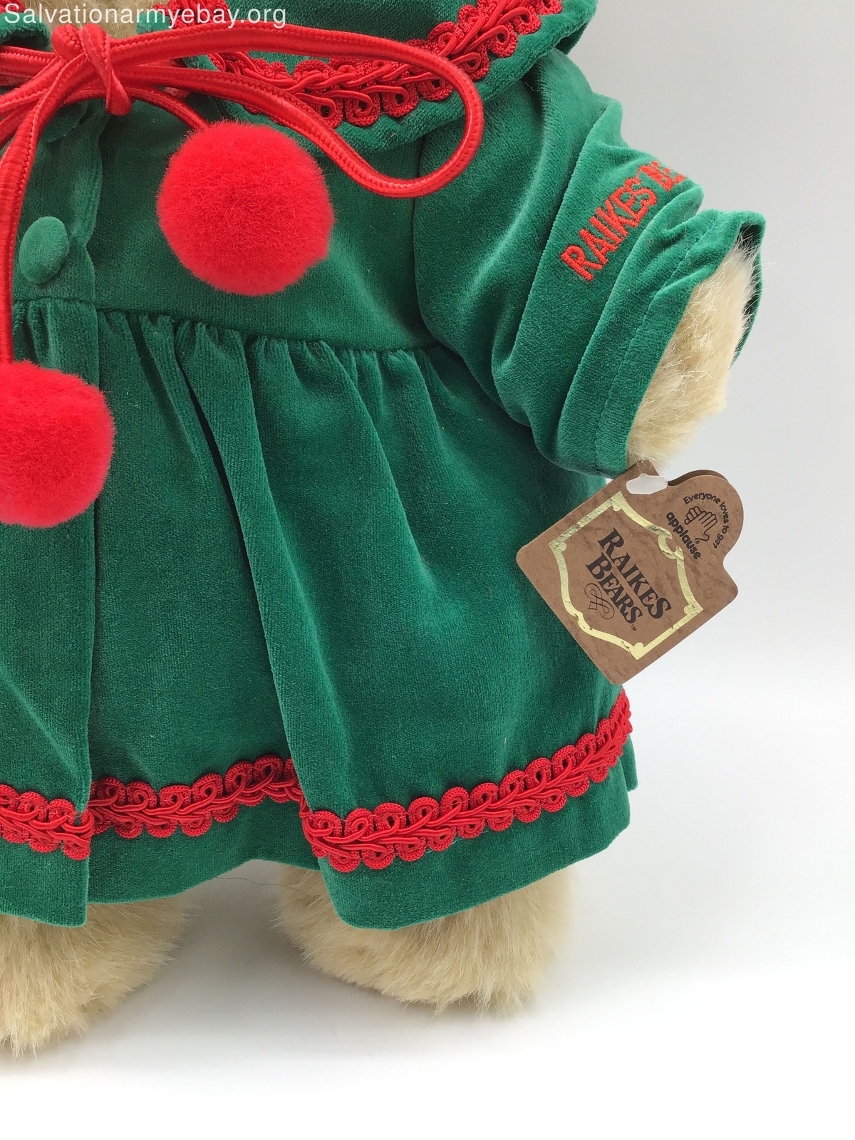 RAIKES BEARS 16 INCH PLUSH BEAR WITH WOODEN FACE HAS TAGS 5319/7500 EDITION eBay