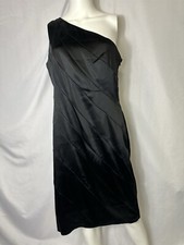 CALVIN KLEIN SIZE 12 BLACK SATIN DRESS