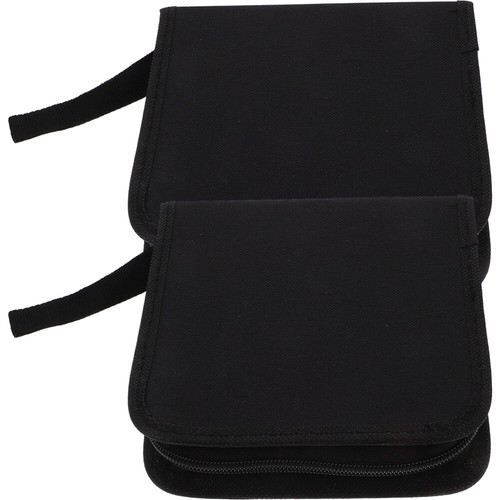 2Pcs Case Portable Travel DVD Case Protective Zipper CD Case Holder Car CD - Photo 5/12
