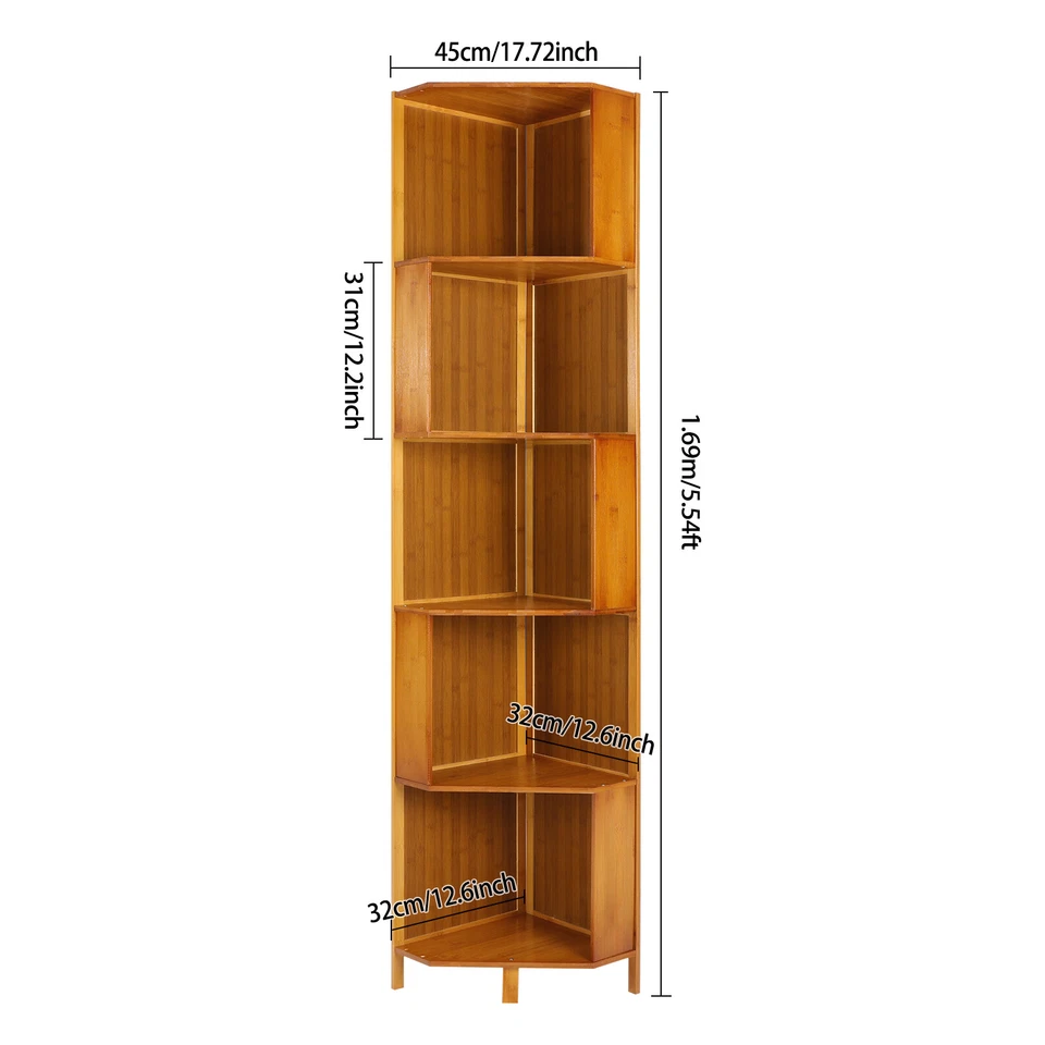 Corner Bookcase, A-Shaped Display Bookshelf, Multifunctional Storage Display - Image 3 of 4