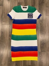Lauren Ralph Lauren Striped Sweater Dress Womens Small Long Multicolor Polo RL67