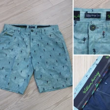 William Murray Shorts Men's 34 Lakeside Seahorse Golf Stretch Performance Chino