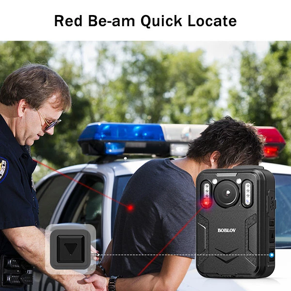 BOBLOV Body Worn Camera 128GB 4K Body Cam GPS Two 3000mAh 14-16hrs 4K Video Cam - Image 3 of 4