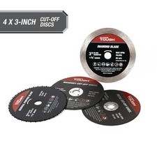 4-Pack, 3-inch Aluminum Cut-off Discs, 43230