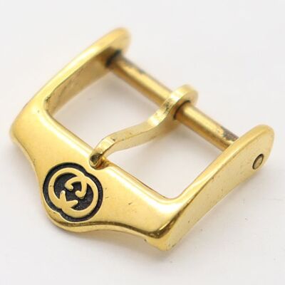 GUCCI Original Buckle Herren Armbanduhr Armband Band Teile Gold Farbe 14mm #7