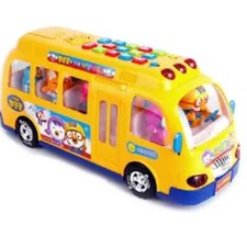 Pororo School Bus With Friends Kids Melody Figures Sound Toy