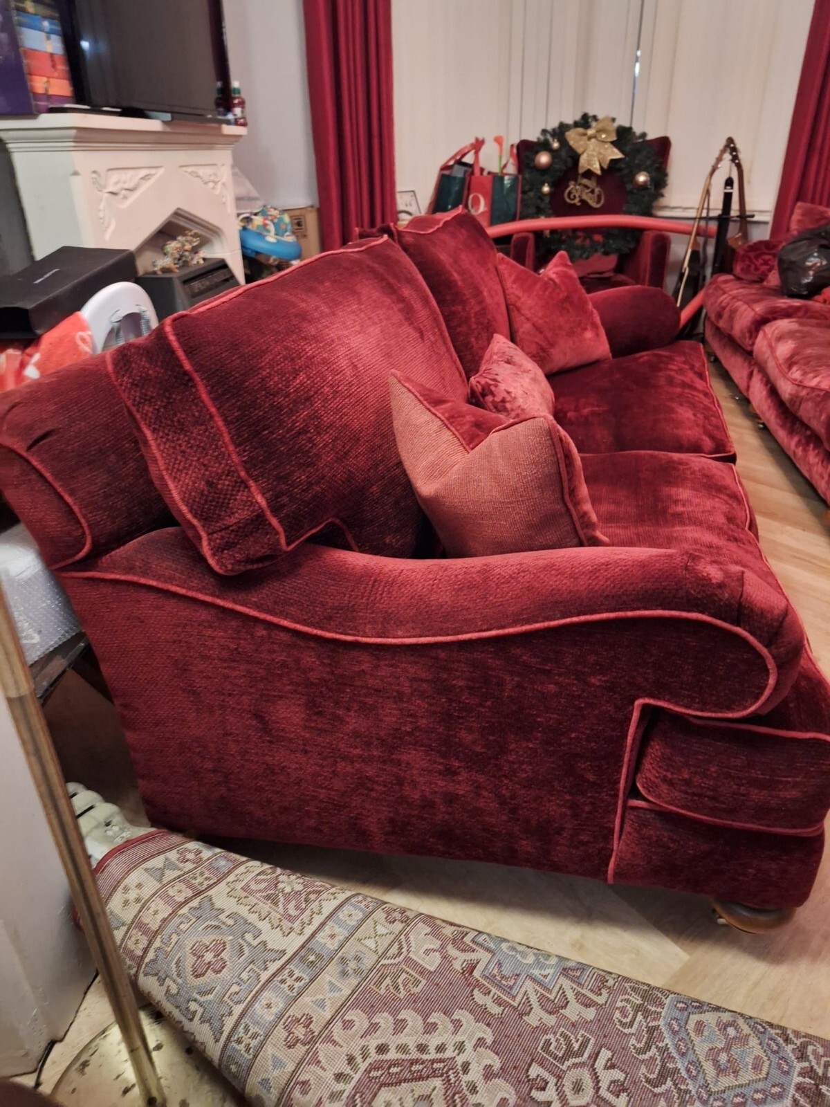 DURESTA BELVEDERE 3 SEAT SOFA & ARMCHAIR SUITE SCROLL ARM RRP £3300 eBay