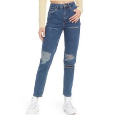 NWT BDG Urban Outfitters Mom Jeans Women's Size 27 High Waisted New Distressed