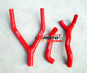 Silicone radiator hose for Yamaha YZ125 YZ 125 1984 1985 84 85 RED 