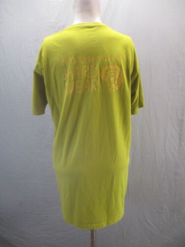 MOUNTAIN HARDWEAR Size M Mens Olive Crew Neck Short Sleeve Athletic T-Shirt 091 - Picture 4 of 8