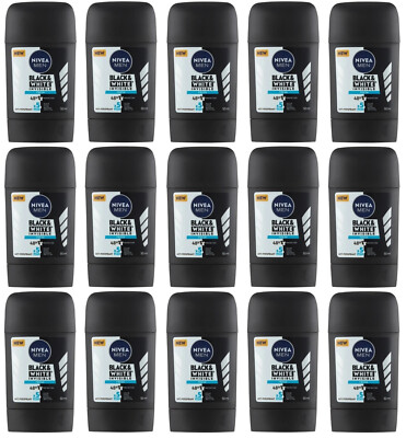 (15) Nivea Invisible Black & White Fresh Anti-Perspirant Stick for Men EU SELLER