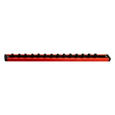 Lock-a-Socket 3/8" Drive 18" 14-Slot Red Magnetic Socket Rail