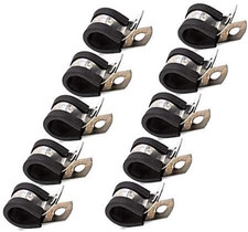 Fuel Line Tubing Mounting Clamps Stainless Steel Rubber Cushioned Clamp 10 Pcs Fuel Line Tubing Mounting Clamps Stainless Steel Rubber Cushioned Clamp 10 Pcs