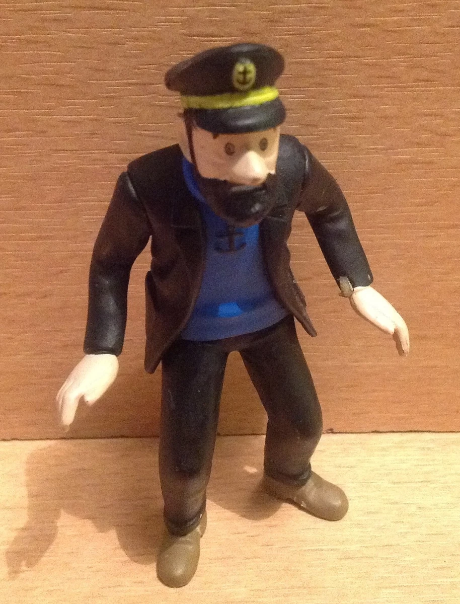 FIGURINE PVC MOULINSART TINTIN KUIFJE HERGE 2011 LE CAPITAINE HADDOCK SURPRIS