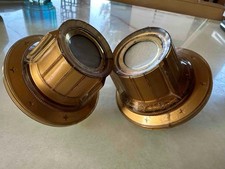 Vintage Retro Star Burst Gold Plastic 50's 60's TV Control Knobs