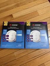 2 KIDDE HARDWIRE RING APP ENABLED SMOKE AND MONOXIDE  ALARM RGVUAR-RW