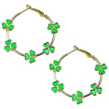 St Patricks Day Earrings St. Patrick's Day Earrings for Women Shamrock Dangle Ea