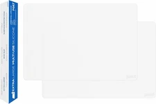 GASARÉ, Set of 2, Extra Large, Thick, Silicone 25 x 17 inches x 1.4 mm, White 