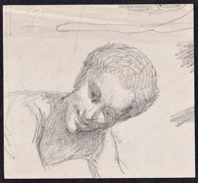 Jean-Paul Milliet - Kopfstudie head study Zeichnung drawing dessin