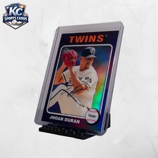 Jhoan Duran 2025 Topps Heritage Chrome Refractor Twins 🔥 Electric Closer