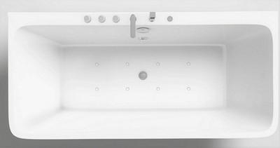 Whirlpool Vallerie Badewanne Wanne Freistehend Füße verstellbar Armatur Brause