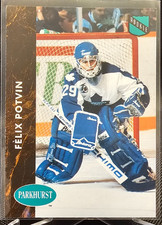 1992-93 Parkhurst Felix Potvin #398 Toronto Maple Leafs