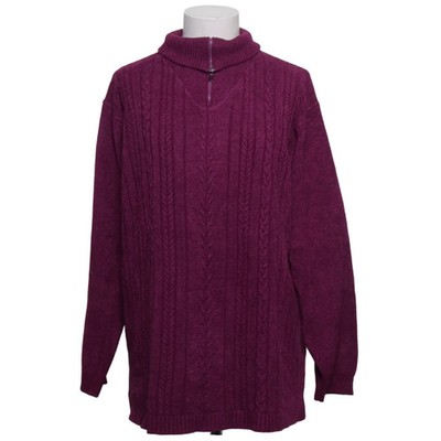 Sona Tex, Strickpullover, Größe: 3XL, Lila, Acryl/Wolle, Einfarbig #BmB
