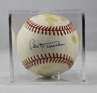 Signed Baseball Leo Durocher Autograph HoF Dodgers PSA/DNA Authentic w/COA