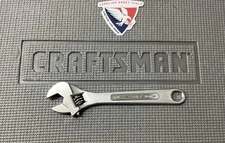 Rare Sears Craftsman 8” Adjustable Wrench 44603 USA Raised Panel Prototype