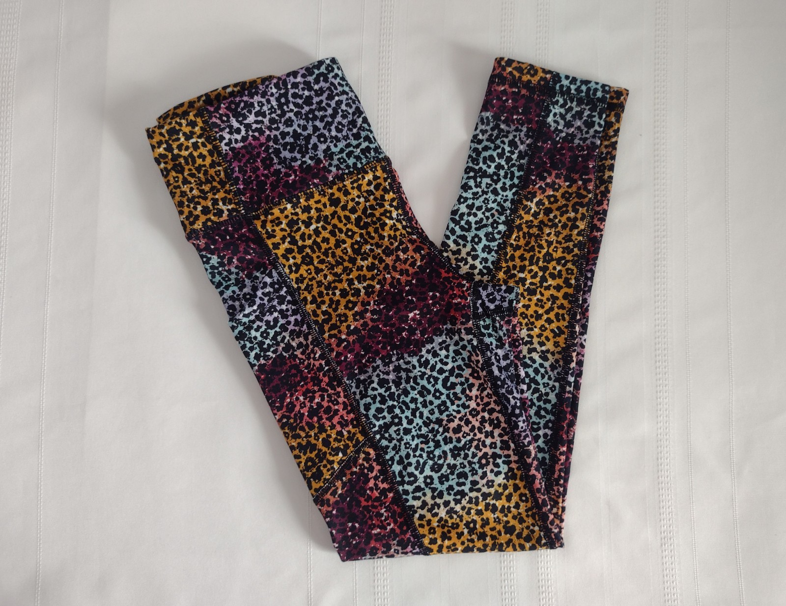 Pro Player Multi Colored Leopard Print Athletic C… - image 1