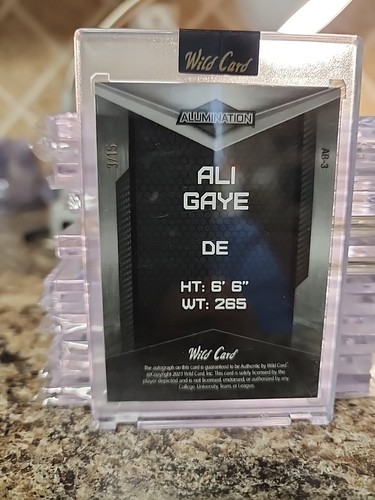 🔥🔥2023 Wild Card #/# Autógrafo de aluminación recubierto Ali Gaye🔥 🔥 - Imagen 4 de 4