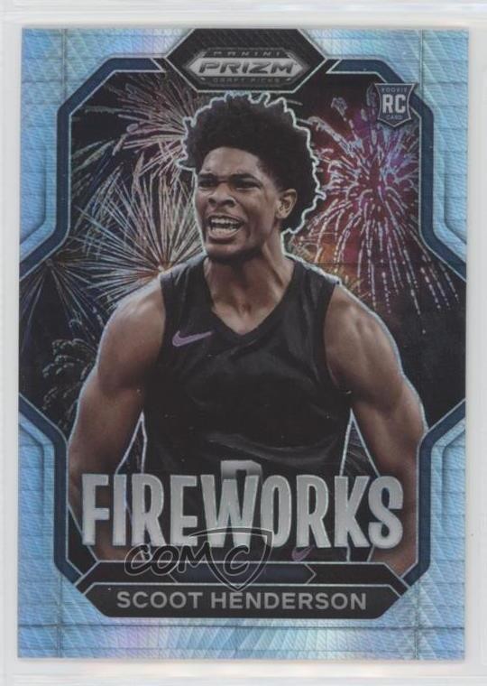 2023 Panini Prizm Draft Picks Fireworks Hyper Scoot Henderson #3 Rookie RC 12u8