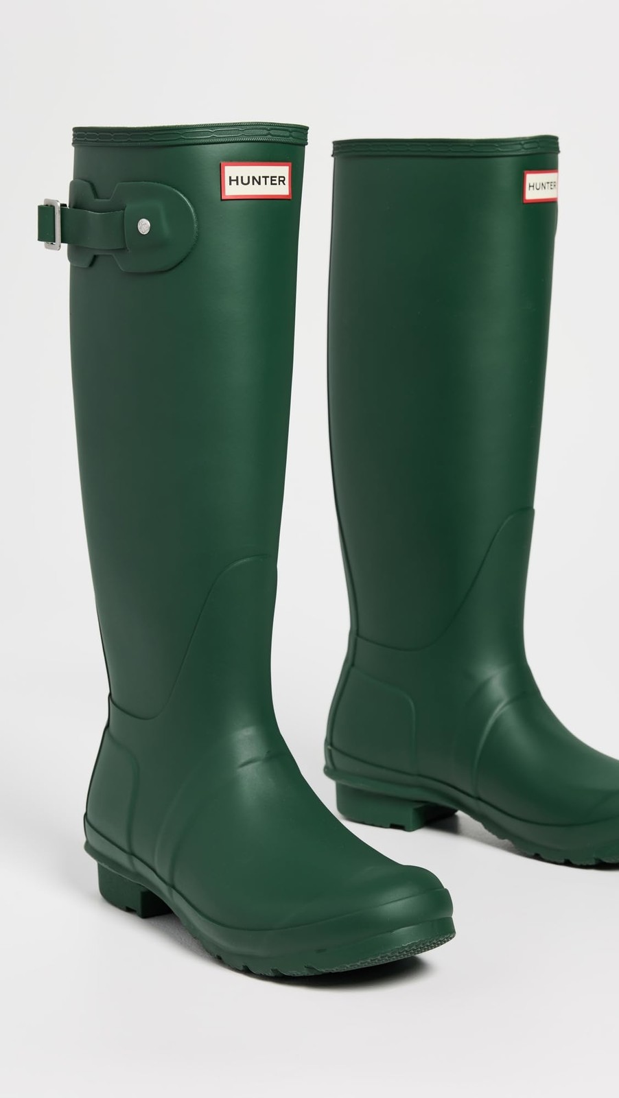 Hunter Womens Original Tall Rain Boots Green, 7 image 2