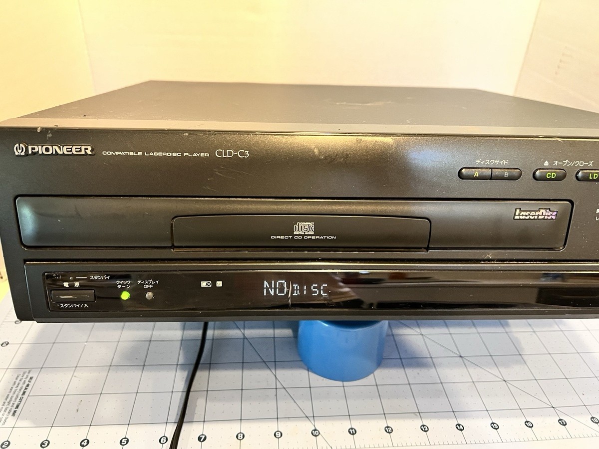 Pioneer Laser Disc Player CLD-C3 RARE Laserdisc CD CDV LD TESTED