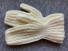 Hand Crocheted Mittens Size Sm Adult/Lg Child