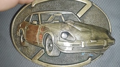 Super Rare!! first Editions Award Design Metals Datsun Z SPORTS CAR BELT BUCKLE