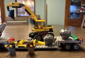 LEGO 4203 City Excavator Transport 100% Complete