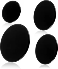 Upgraded Gas Stove Burner Cap Set - 4Piece Metal Cooker Hat Replacement Kit for