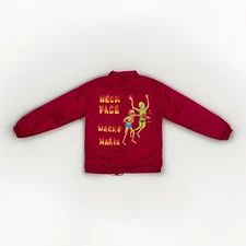 WACKO MARIA × Neck Face NECKFACE Coach Jacket Red Blouson (Used) Rare SMALL
