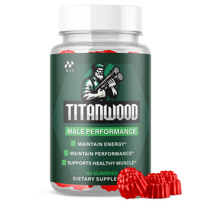 (1 Pack) Titanwood Male Gummys Advanced Male Support Supplement 60 Gummies