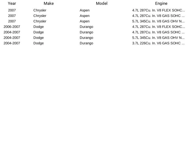Módulo de bomba de combustible Airtex E7184M para Chrysler Dodge Aspen Durango 3,7 L 4,7 L 04-07 Foto 4 de 4