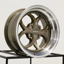 16x8 Klutch Sl2 4x100 15 Bronze Machined Lip Wheels Rims Set4 73.1 16x8 Klutch Sl2 4x100 15 Bronze Machined Lip Wheels Rims Set4 73.1