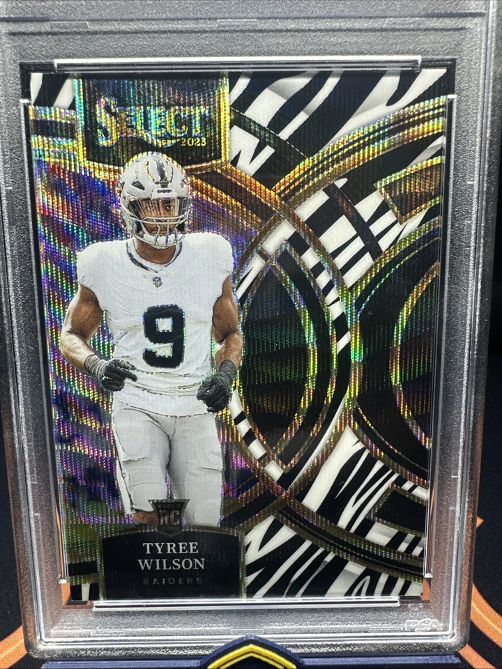 2023 Tyree Wilson Panini Select Zebra PSA 10 RC #119 Rookie - Image 2 of 3