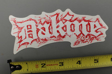 Dakine Surf Hawaii Skull Red White Clear Surfboards V1B Vintage Surfing STICKER