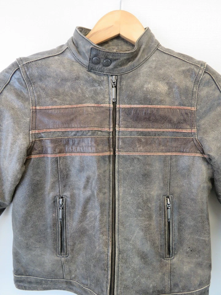 Chevignon stylish leather jacket ladies/teen size 10A (UK 6)  - Image 3 of 4